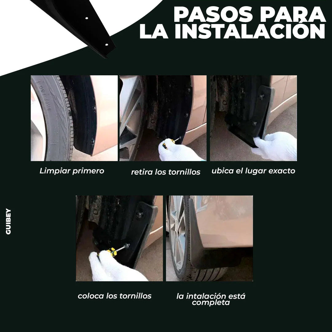 Kit Guardabarros Universales Carro (Incluye Tornillos)