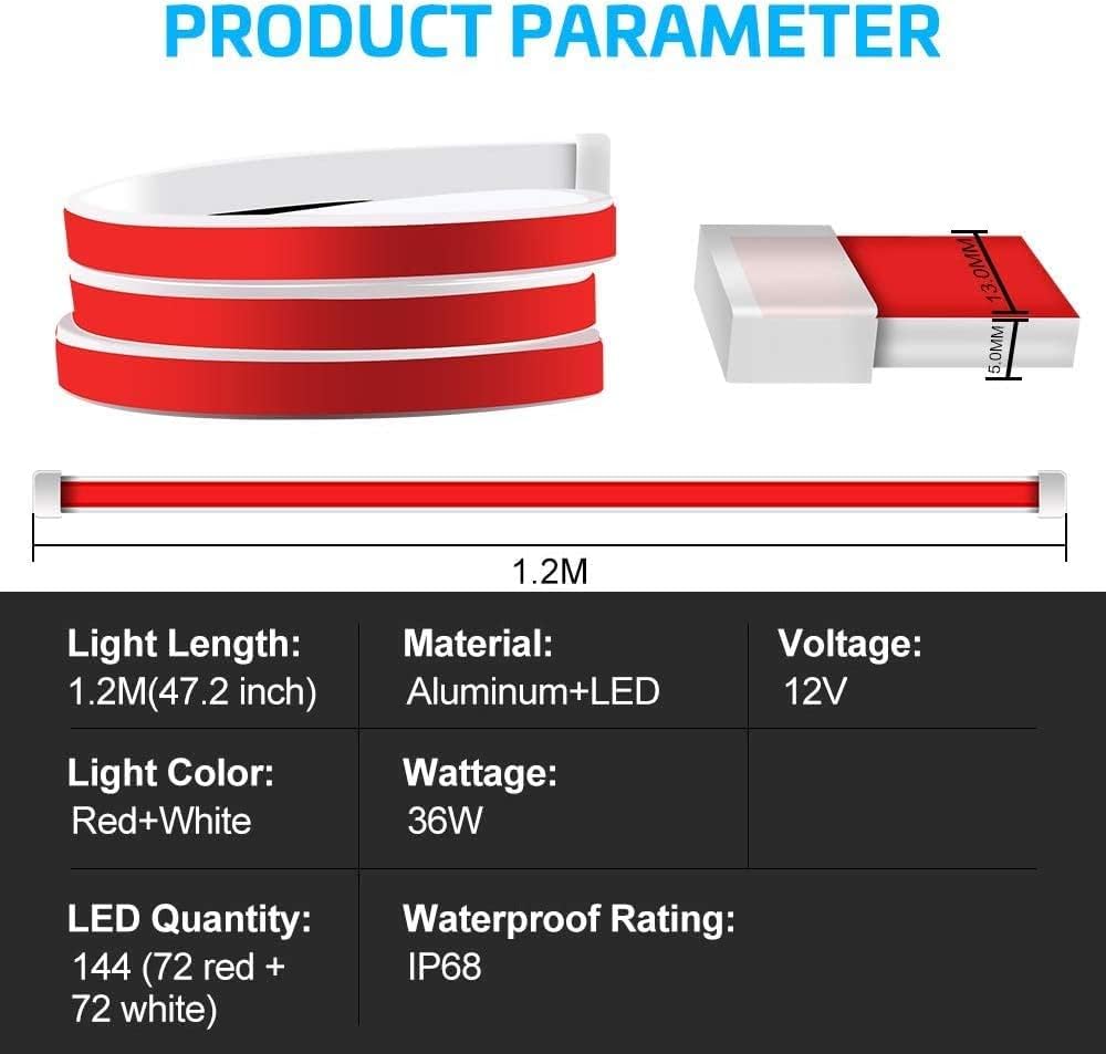 Kit X 2 Tiras LED Para Puertas de Carro