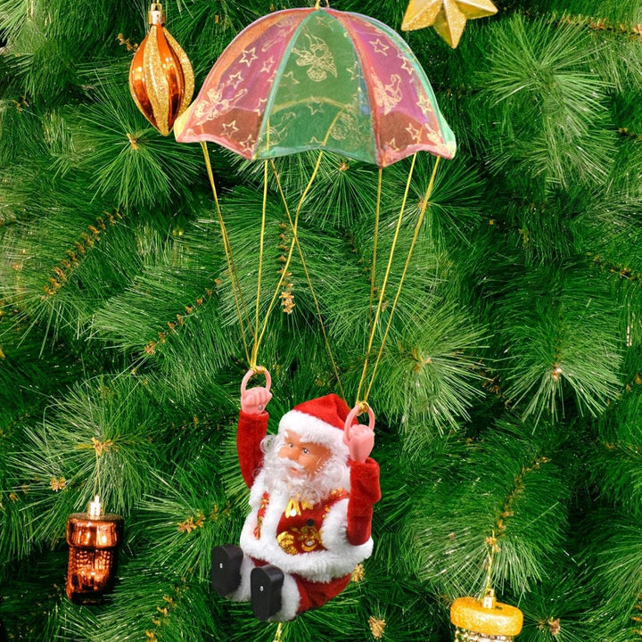 Papá Noel Musical con Paracaídas 🎅