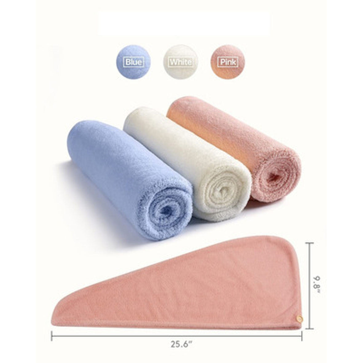 Toalla De Microfibra Turbante Para El Ca