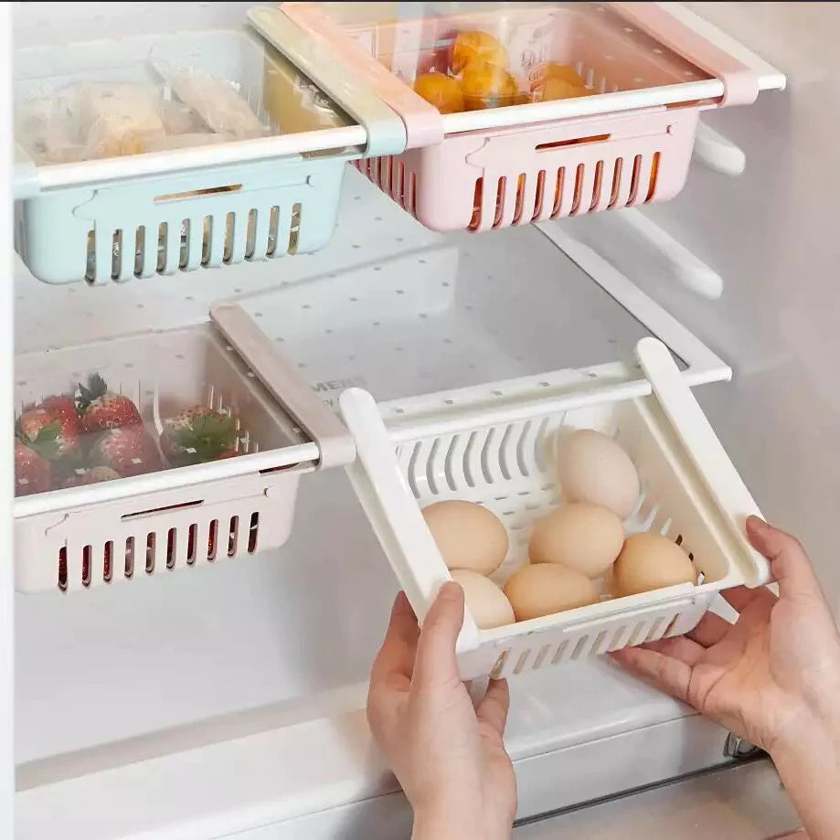 🤩 KIT X 4 ORGANIZADORES DE NEVERA ⭐⭐⭐⭐⭐ (ENVÍO GRATIS)