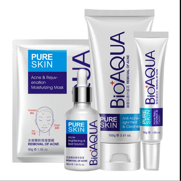 🤩KIT ANTI ACNE BIOAQUA ⭐⭐⭐⭐⭐ (ENVÍO GRATIS)