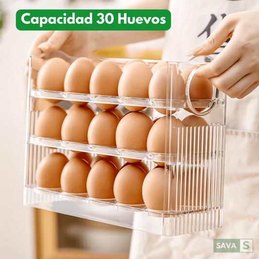 Organizador de Huevos de 3 Niveles (30 Huevos🥚)