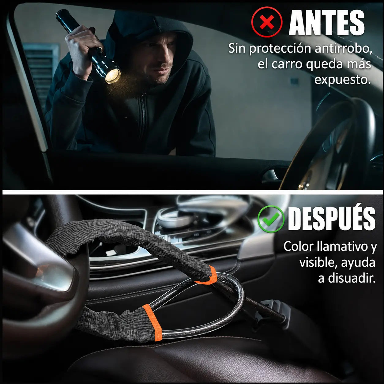 CarGuard™ Candado Antirrobo para Volante 🔒