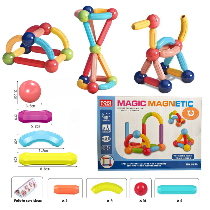 Juego de Bloques Magnéticos 🧩