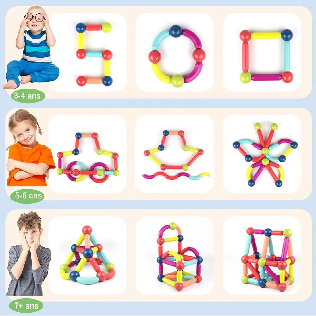 Juego de Bloques Magnéticos 🧩