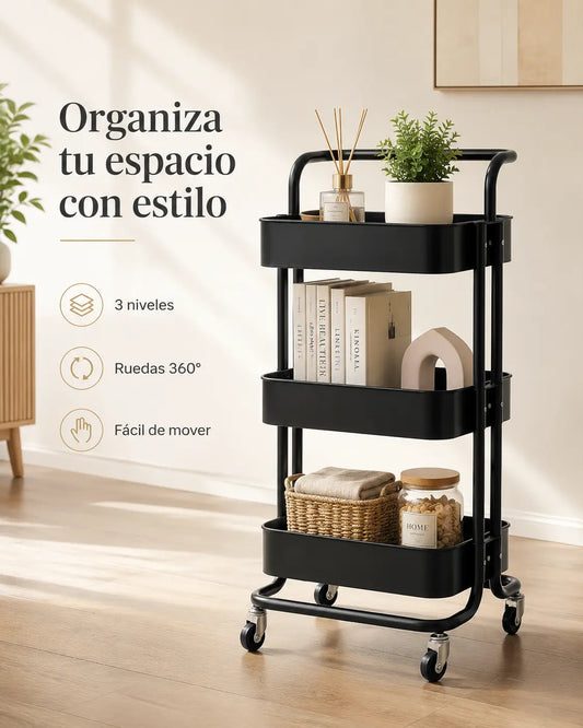 Organizador Multiusos 3 Niveles Negro
