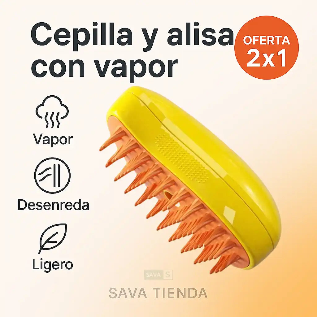 (PROMO 2X1 🤩) Cepillo Vaporizador Para Perros y Gatos ⚡Recargable ⚡
